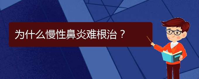 (貴陽治療鼻炎的醫(yī)院哪個好)為什么慢性鼻炎難根治？(圖1)