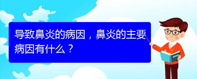 (貴陽過敏性鼻炎怎么治療好)導(dǎo)致鼻炎的病因，鼻炎的主要病因有什么？(圖1)