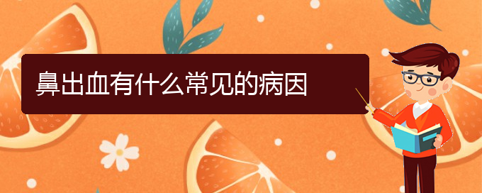 (貴陽哪個醫(yī)院能看鼻出血)鼻出血有什么常見的病因(圖1) (貴陽哪個醫(yī)院能看鼻出血)鼻出血有什么常見的病因(圖1)