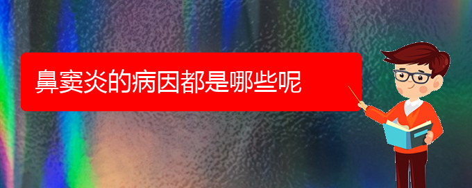 (貴陽鼻竇炎治療那家醫(yī)院好)鼻竇炎的病因都是哪些呢(圖1) (貴陽鼻竇炎治療那家醫(yī)院好)鼻竇炎的病因都是哪些呢(圖1)