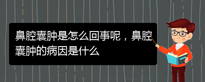 (貴陽哪個醫(yī)院看鼻腔乳頭狀瘤比較好)鼻腔囊腫是怎么回事呢，鼻腔囊腫的病因是什么(圖1)